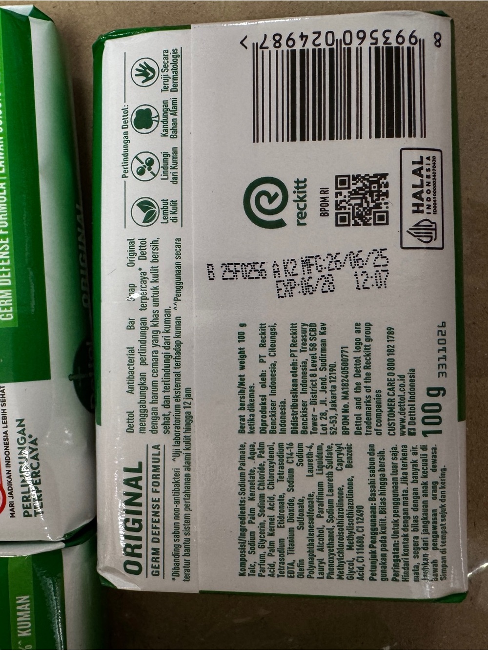 Original Antibacterial Bar Soap 100g each （8 pack） - Picture 3 of 3